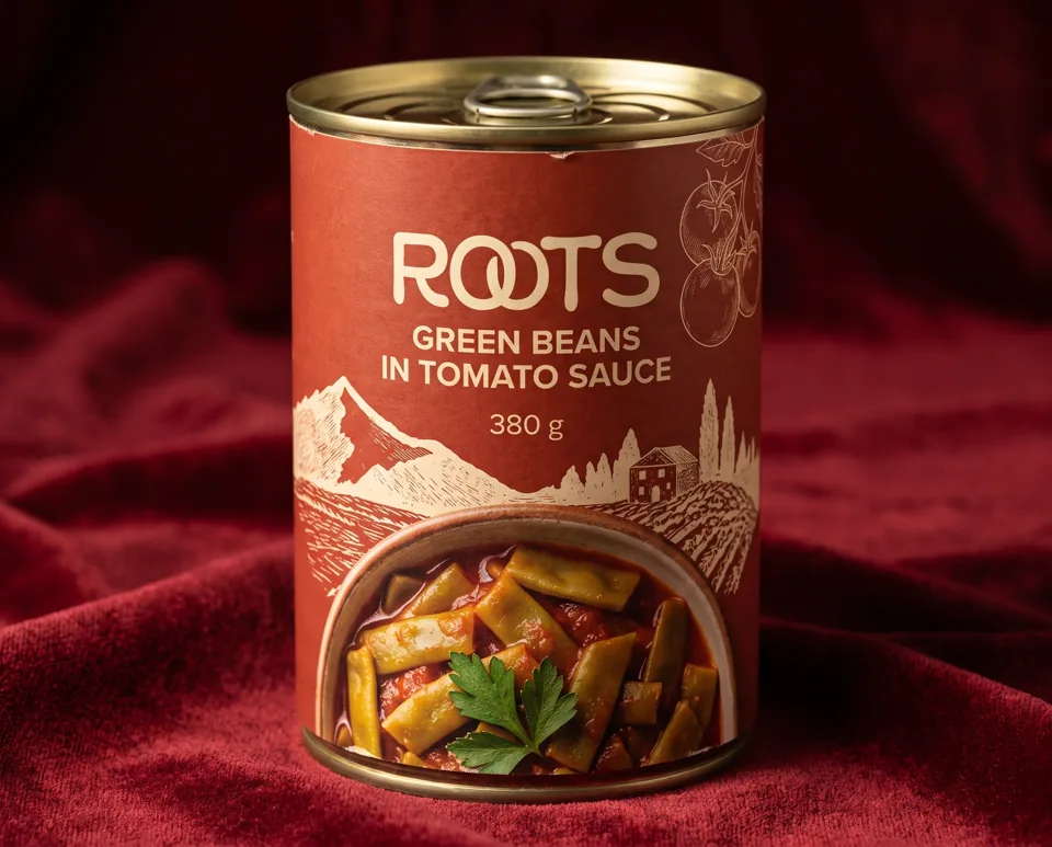 ROOTS Green Beans in Tomato Sauce